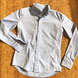AMERICAN APPAREL XXS Blue chambray button down